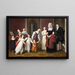 La Famille Nathanson - Christoffer Wilhelm Eckersberg — inramlat konstverk på väggen