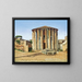 Vesta-templet i Rom - Christoffer Wilhelm Eckersberg — inramlat konstverk på väggen