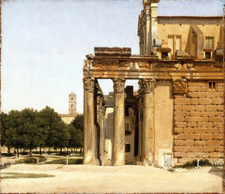 Christoffer Wilhelm Eckersberg - View of the Via Sacra Rome.webp