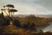 Château Gandolfo Lac Albano Italien - Christopher Pearse Cranch — vy av konstverket