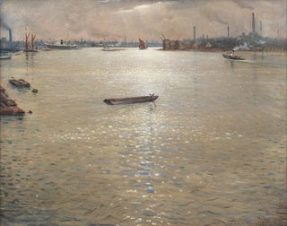 Christopher R W Nevinson - A Thames Landscape.webp