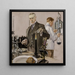 en experimentklockning, illustration för Howard Watch-reklam - Frank Xavier Leyendecker — inramlat konstverk på väggen