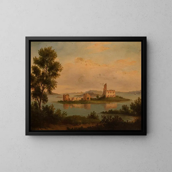Château de Trakai - Chrystian Breslauer — inramlat konstverk på väggen