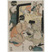 Reproduktion av målningen Chushingura Målning, Akt I av L'entrepôt de la loyauté - Kitagawa Utamaro