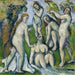 Fem badare - Paul Cézanne — vy av konstverket