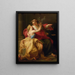 Allégorie de la paix et de la justice - Cercle de Pompeo Batoni — inramlat konstverk på väggen