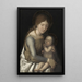 Vierge à l'Enfant - Cercle d'Andrea Mantegna — inramlat konstverk på väggen