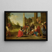 L'adoration des mages - Cercle de Bartholomeus Breenbergh — inramlat konstverk på väggen