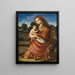 Vierge à l'Enfant - Cercle de Domenichino — inramlat konstverk på väggen