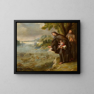 Circle of Francisco Rizzi - The Sermon of Saint Anthony and the Fish.webp
