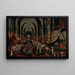Le Festin de Balthazar - Cercle de Frans Francken le Jeune — inramlat konstverk på väggen