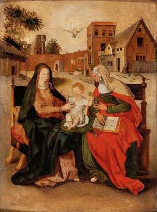 Circle of Hendrick de Clerck - The Virgin and Child with Saint Anne.webp