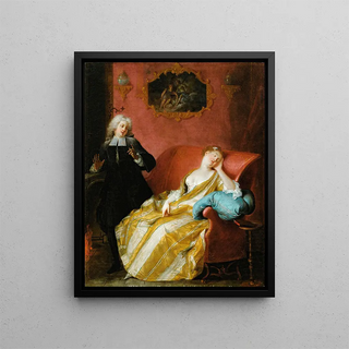Circle of Jean Baptiste Pater - A Sleeping Young Woman.webp
