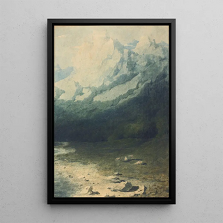 Circle of Joseph Mallord William Turner - An Alpine Landscape.webp