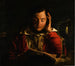 Porträtt av en lärd i sitt studierum - Cirkel av Joseph Wright of Derby — vy av konstverket