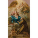 La Vierge et l'Enfant apparaissant à un saint franciscain - Cercle de Michel-François Dandré-Bardon — vy av konstverket