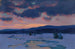 Crépuscule d'hiver, Baie St Paul - Clarence Alphonse Gagnon — vy av konstverket