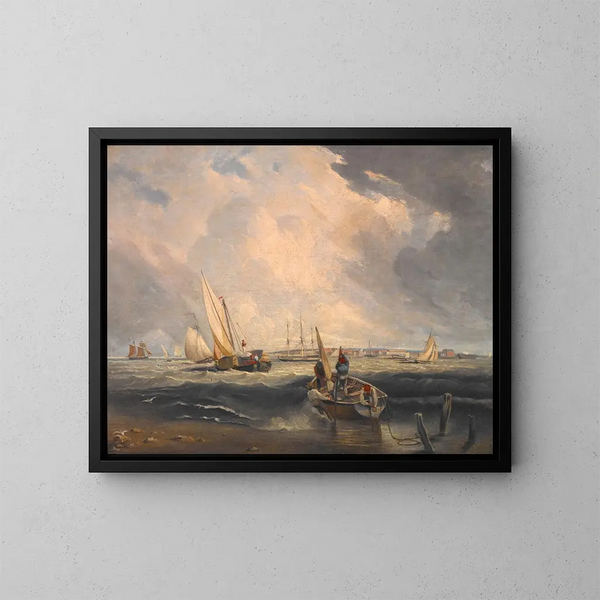 Sables de Bligh à Sheerness - Clarkson Stanfield — inramlat konstverk på väggen