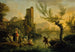 Landskapsbild med tvättare - Claude-Joseph Vernet — vy av konstverket
