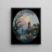 Landskapsbild med tvättare - Claude-Joseph Vernet — inramlat konstverk på väggen