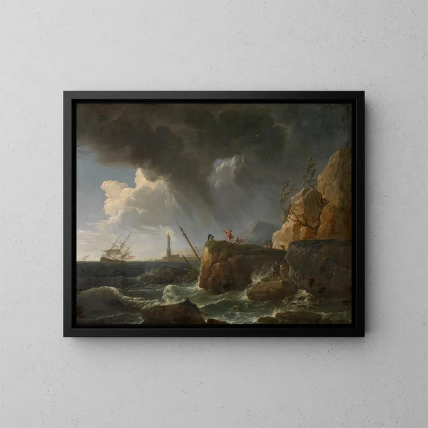 Marine - Claude-Joseph Vernet — inramlat konstverk på väggen