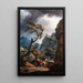 Reproduktion av målningen Soldater i en bergsklyfta med en storm - Claude-Joseph Vernet