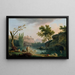 Landskap av sommarkväll i Italien - Claude-Joseph Vernet — inramlat konstverk på väggen