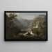 Les Chutes d'Eau à Tivoli - Claude-Joseph Vernet — inramlat konstverk på väggen