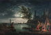 Les Quatre moments de la journée, Nuit - Claude-Joseph Vernet — vy av konstverket