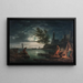 Les Quatre moments de la journée, Nuit - Claude-Joseph Vernet — inramlat konstverk på väggen