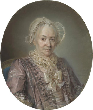Claude Bornet - An Elderly Lady In A Mauve Silk Dress.webp