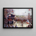 La Place de l'Hôtel de Ville den 20 oktober 1918, manifestation till minne av klass 1920 - Claude Charles Bourgonnier — inramlat konstverk på väggen