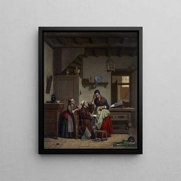 Lek för barn - Claude Joseph Vernet — inramlat konstverk på väggen
