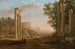 Caprice med ruiner av det romerska forumet - Claude Lorrain — vy av konstverket