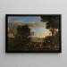 L'adoration du veau d'or - Claude Lorrain — inramlat konstverk på väggen