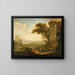 Landskap med satyr och nymf - Claude Lorrain — inramlat konstverk på väggen