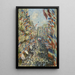 Reproduktion av målningen La rue Montorgueil à Paris, fête du 30 juin 1878 - Claude Monet