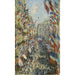 Reproduktion av målningen La rue Montorgueil à Paris, fête du 30 juin 1878 - Claude Monet
