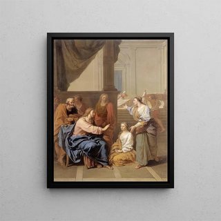 Claude Simpol - Le Christ chez Marthe et Marie.webp