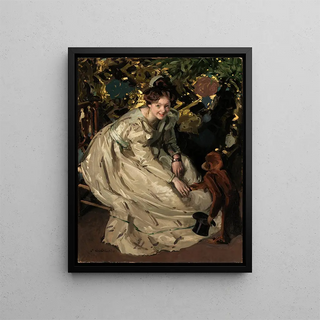 Claudio Castelucho - Woman in Arbor with Monkey.webp