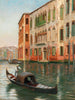Venise En scen på en kanal - Claus Adolf Heinrich Hansen — vy av konstverket
