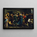 La queue la boucherie en 1871 - Clément-Auguste Andrieux — inramlat konstverk på väggen