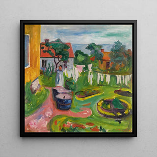 Kläder på en lina i Åsgårdstrand - Edvard Munch