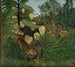 strid mellan en tiger och en buffel - Henri Rousseau — vy av konstverket