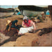 Reproduktion av målningen Componiendo la Red - Joaquín Sorolla