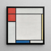 Reproduktion av målningen Komposition med röd, gul och blå - Piet Mondrian