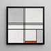 Reproduktion av målningen Composition nr 1 Gris-Rouge - Piet Mondrian