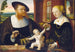 Dubbelporträtt av Justinian von Holzhausen och hans fru Anna född Fürstenberg - Conrad Faber von Kreuznach — vy av konstverket