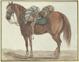 Conrad Gessner - Gesattelter Brauner nach links.webp