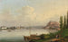 Vue de Coblence avec la forteresse Ehrenbreitstein - Conrad Zick — vy av konstverket